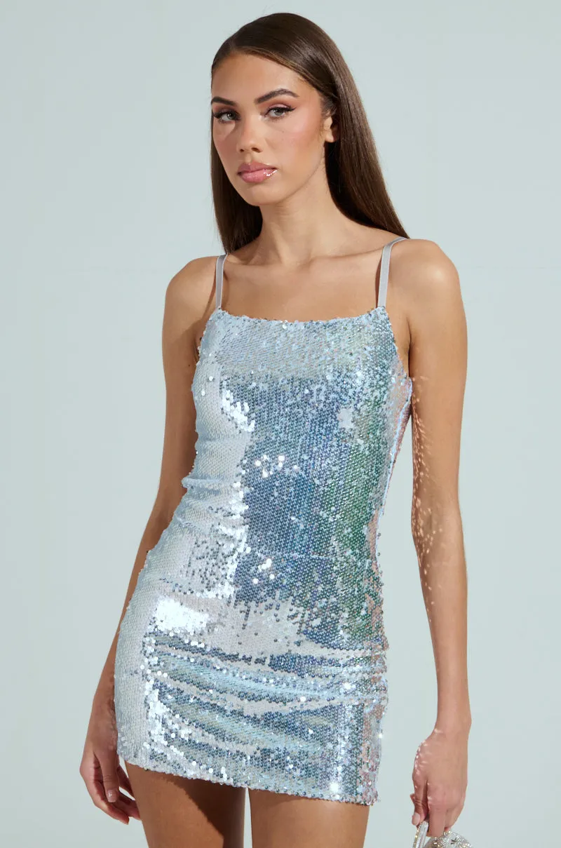 MA CHERIE SEQUIN MINI DRESS