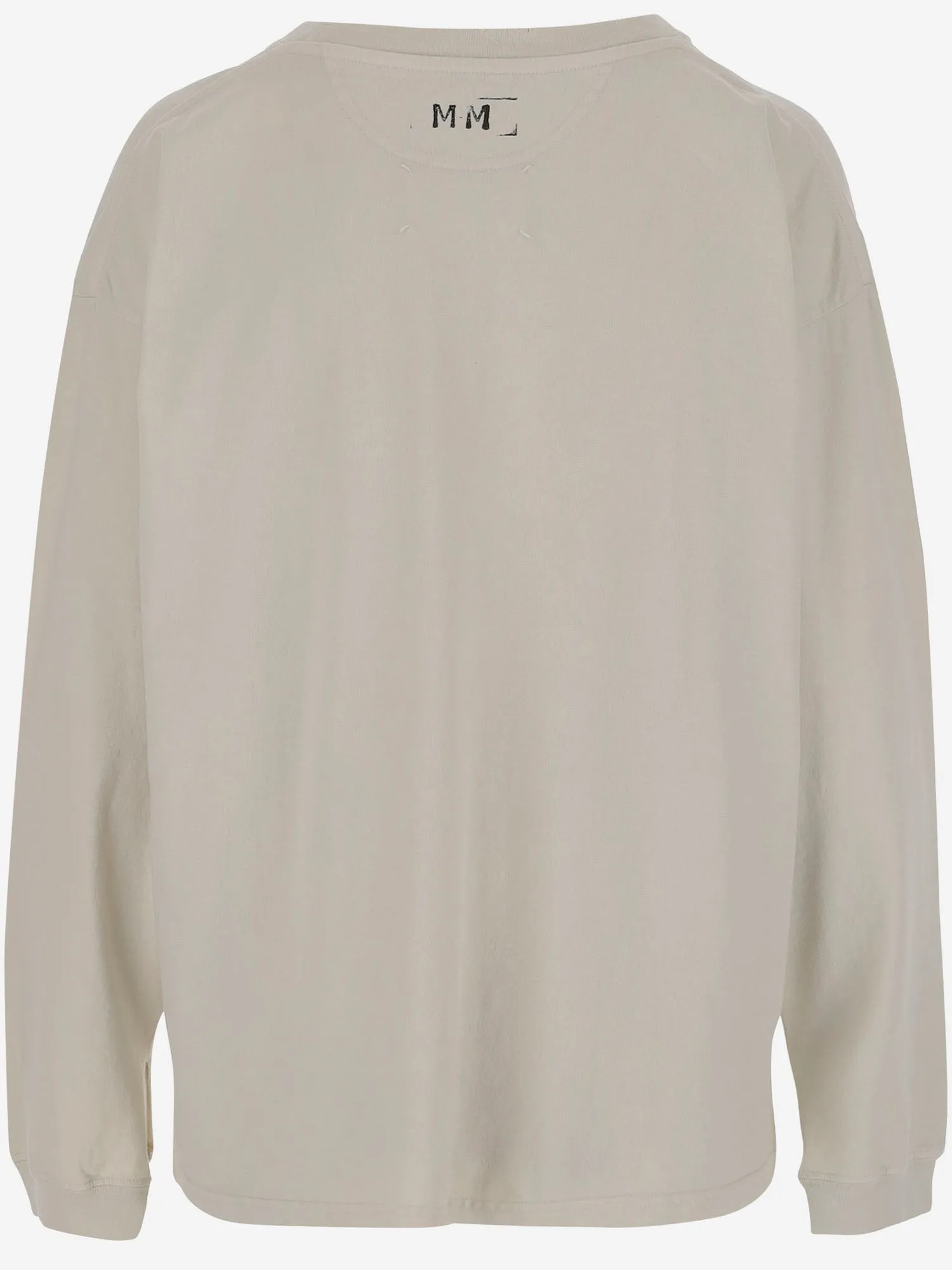 Maison Margiela Bomullsweatshirt med tryck