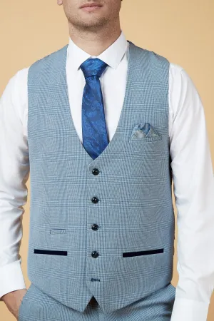 MARC DARCY BROMLEY WAISTCOAT SKY