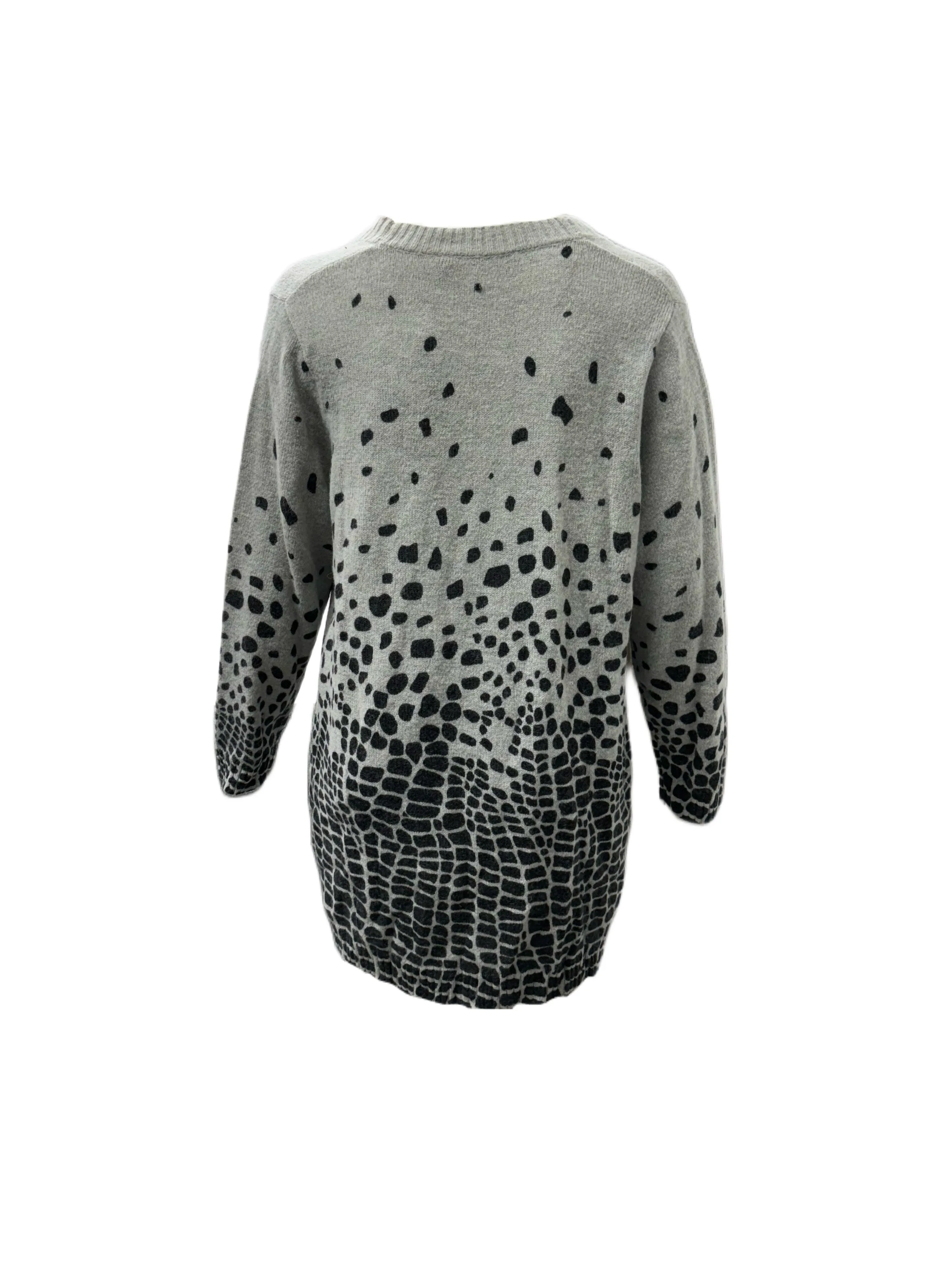 Marina Rinaldi Women's Grey Maestria Button Closure Cardigan NWT