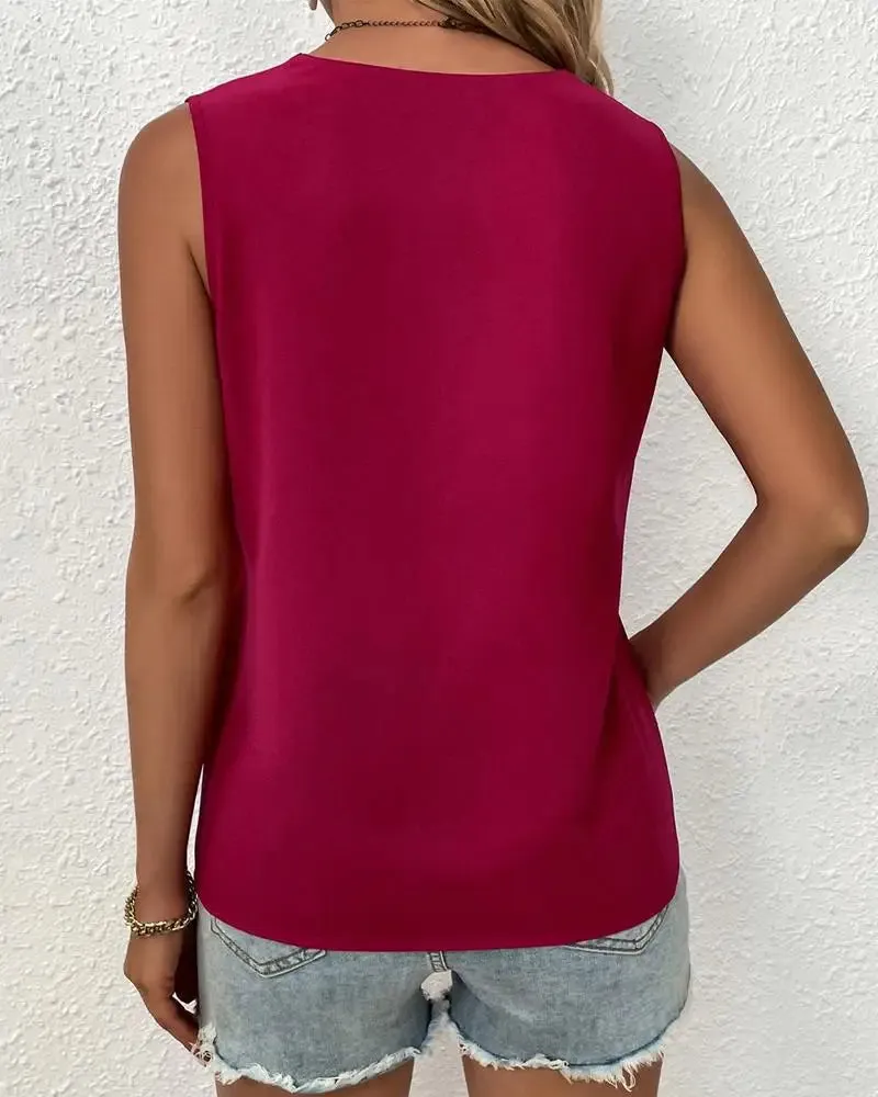 Marina® | Summer lace patchwork tank top