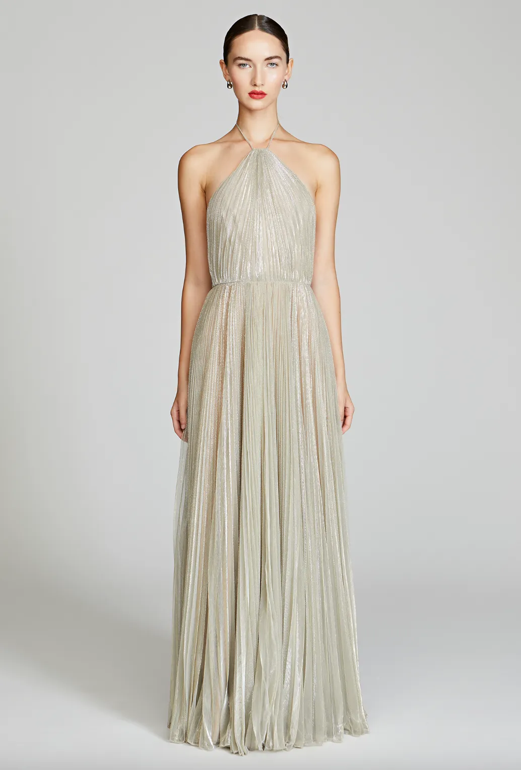 Marisol Lurex Gown - Pewter