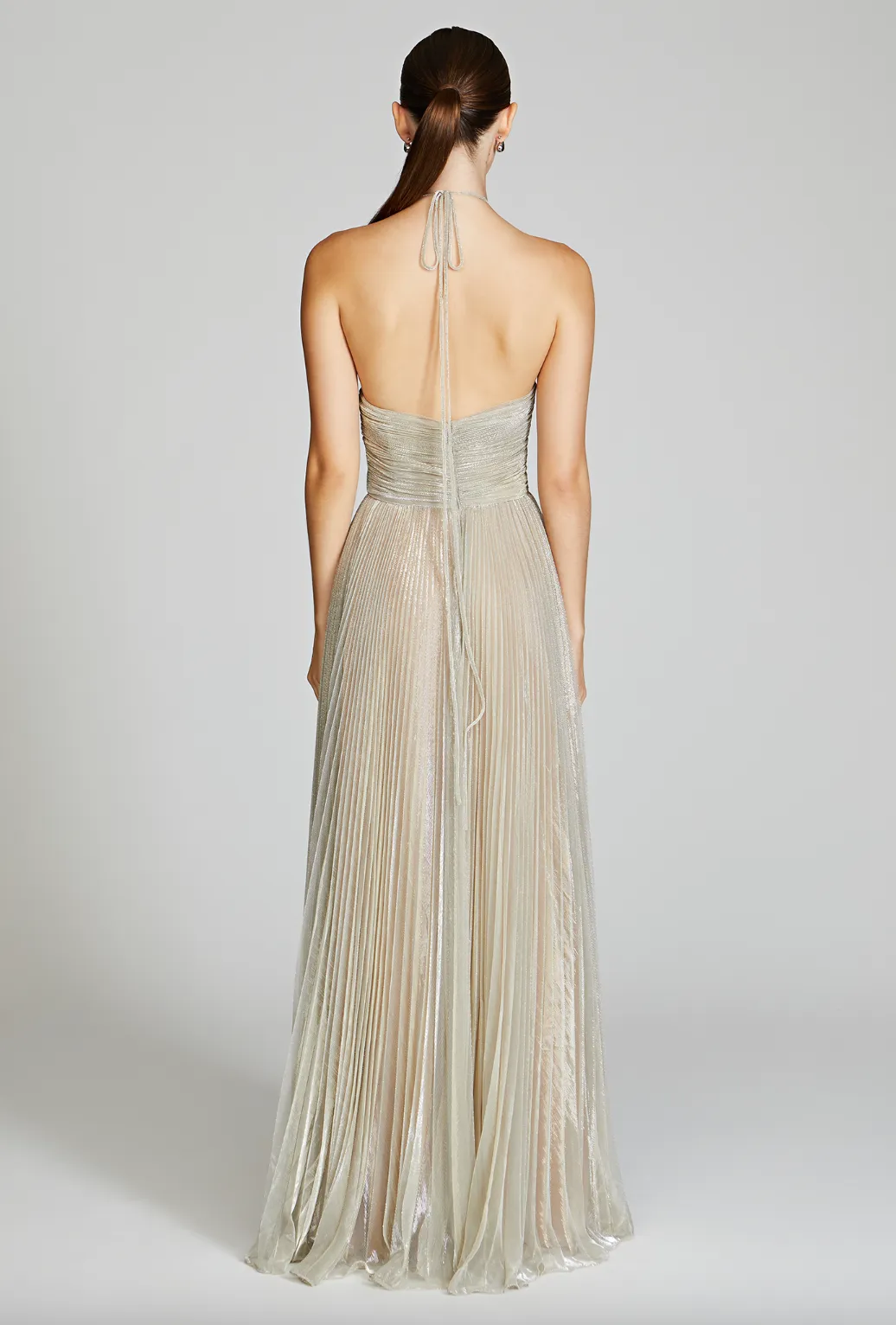 Marisol Lurex Gown - Pewter