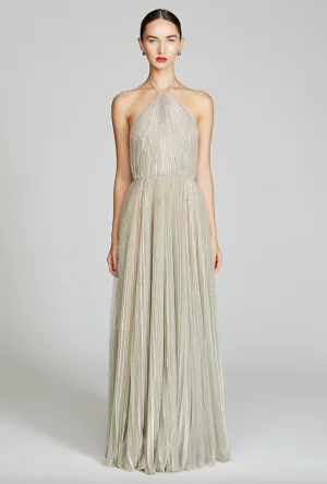 Marisol Lurex Gown - Pewter