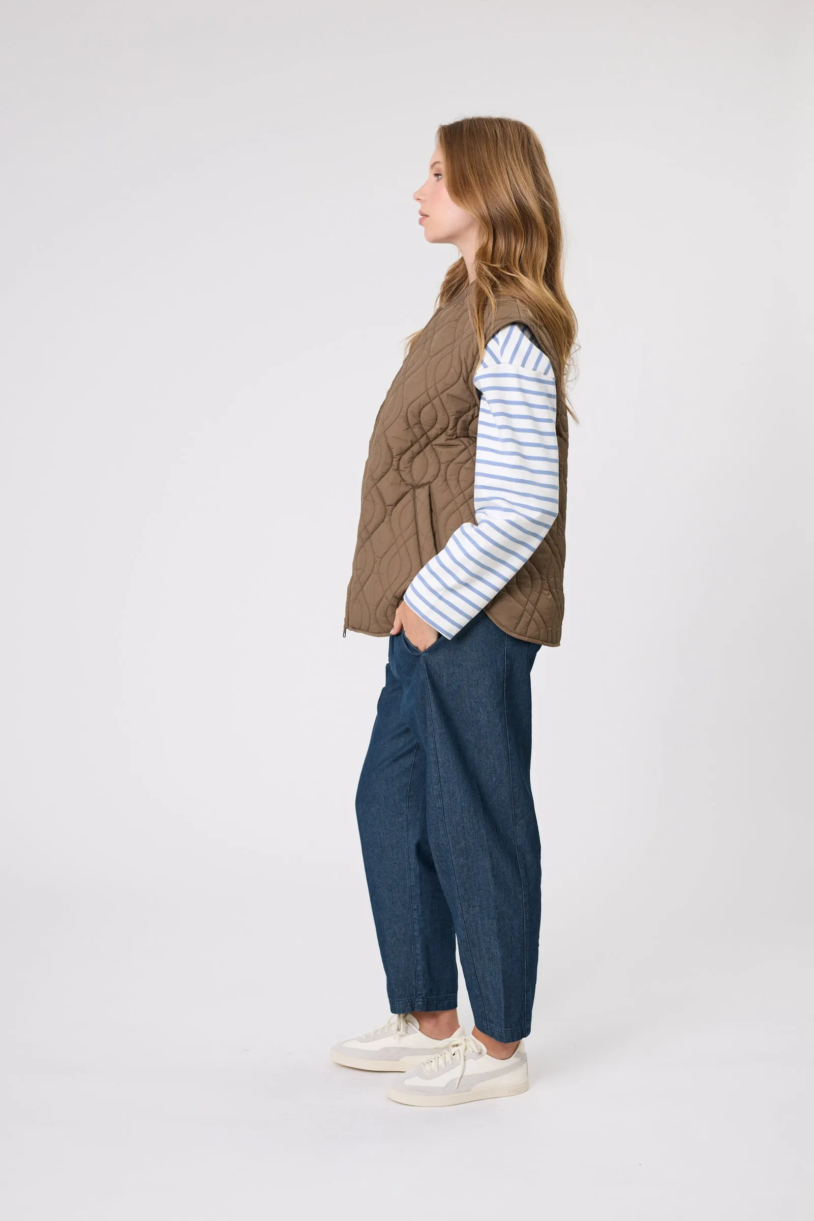 Marlow Colorado Quilted Vest - Mocha