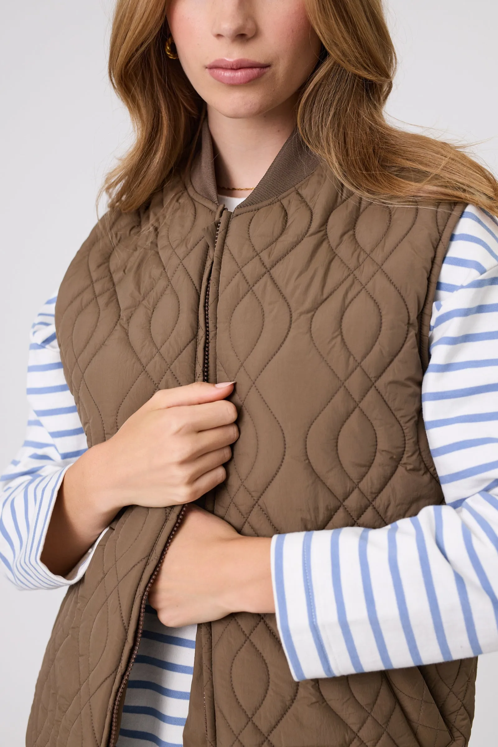 Marlow Colorado Quilted Vest - Mocha