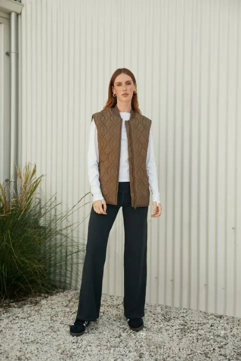 Marlow Colorado Quilted Vest - Mocha