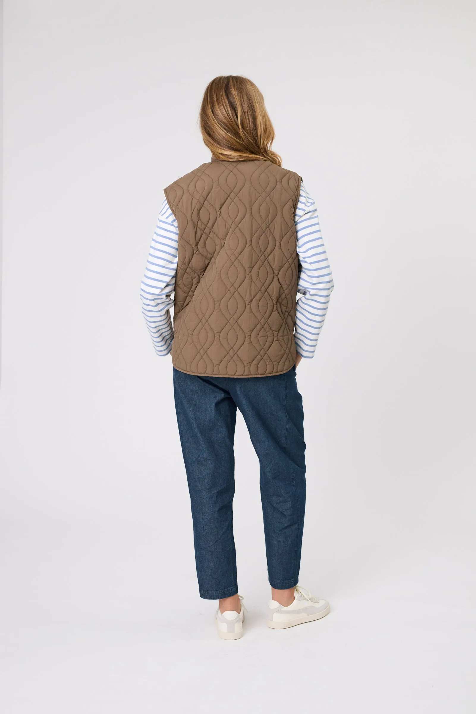 Marlow Colorado Quilted Vest - Mocha