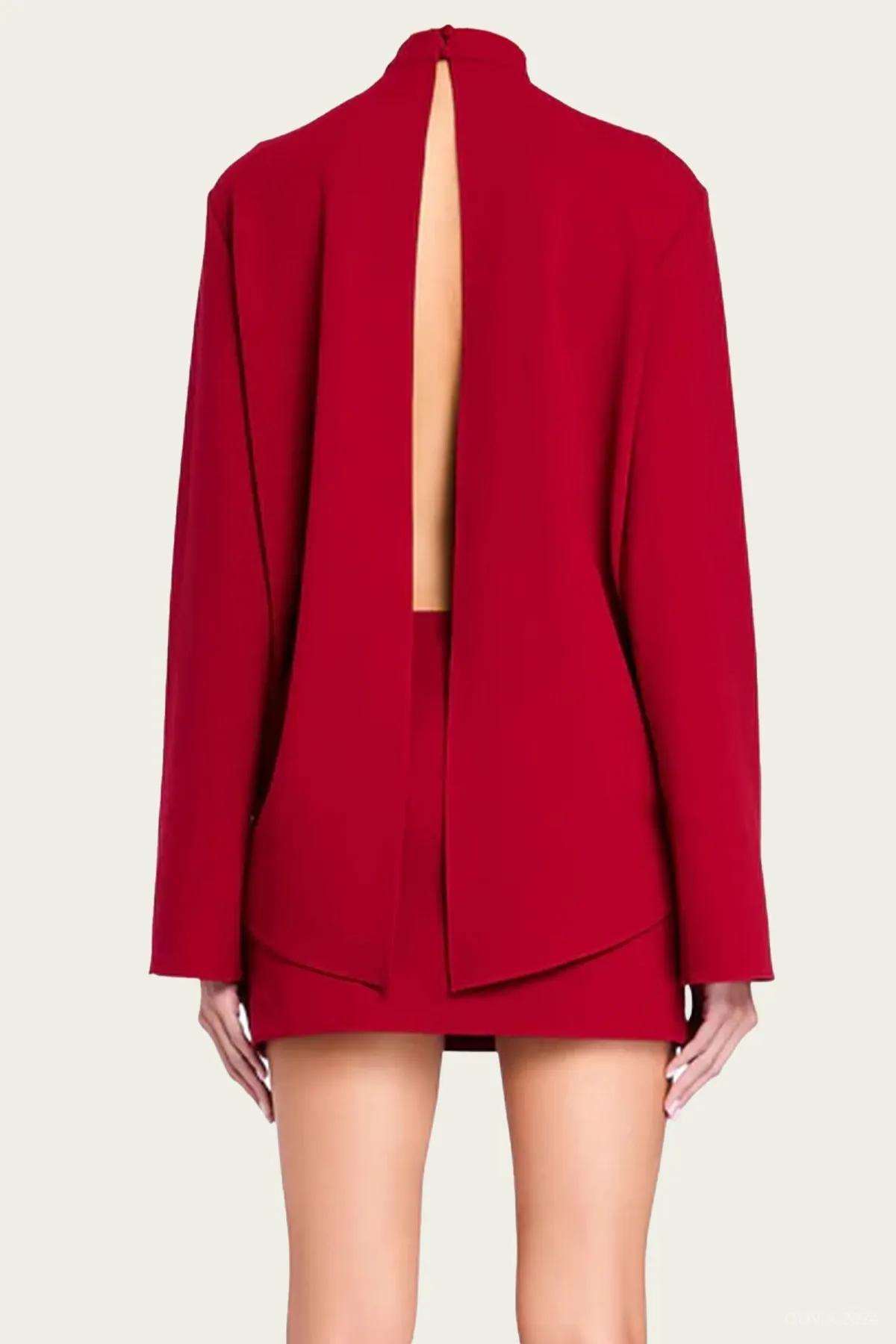 Mave Mini Dress in Ruby Red