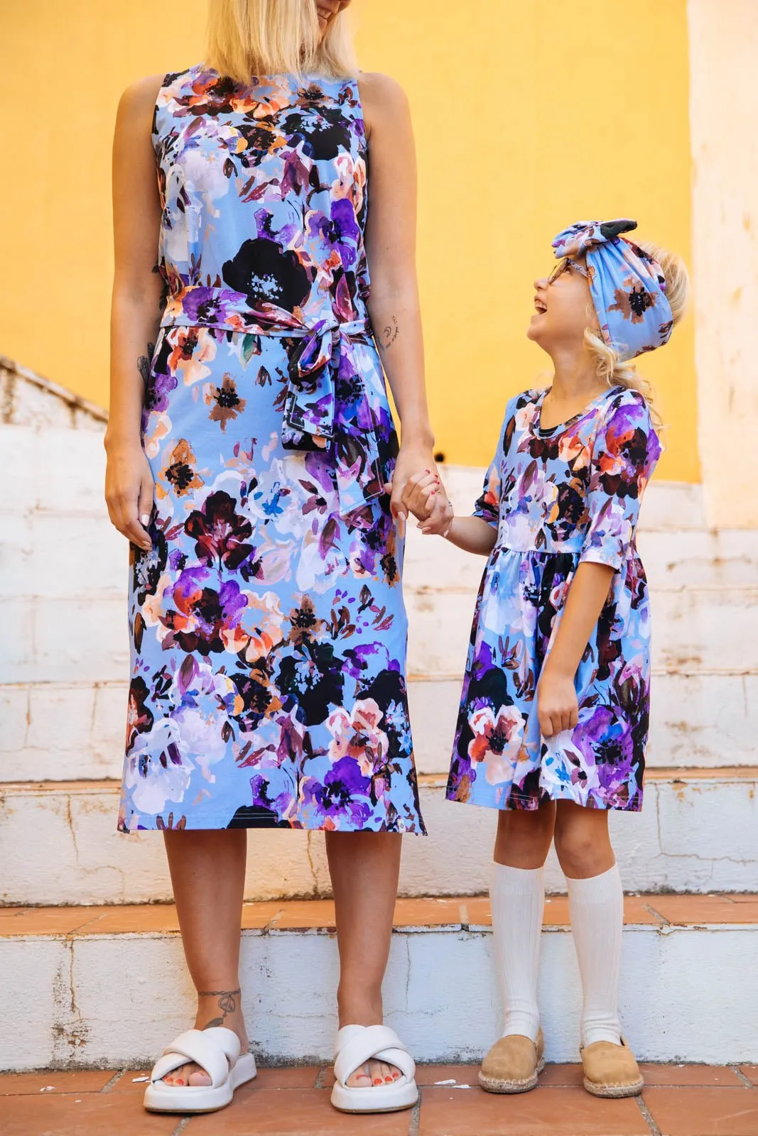 Me   MiniMe Dresses, Sky Blue Anemone