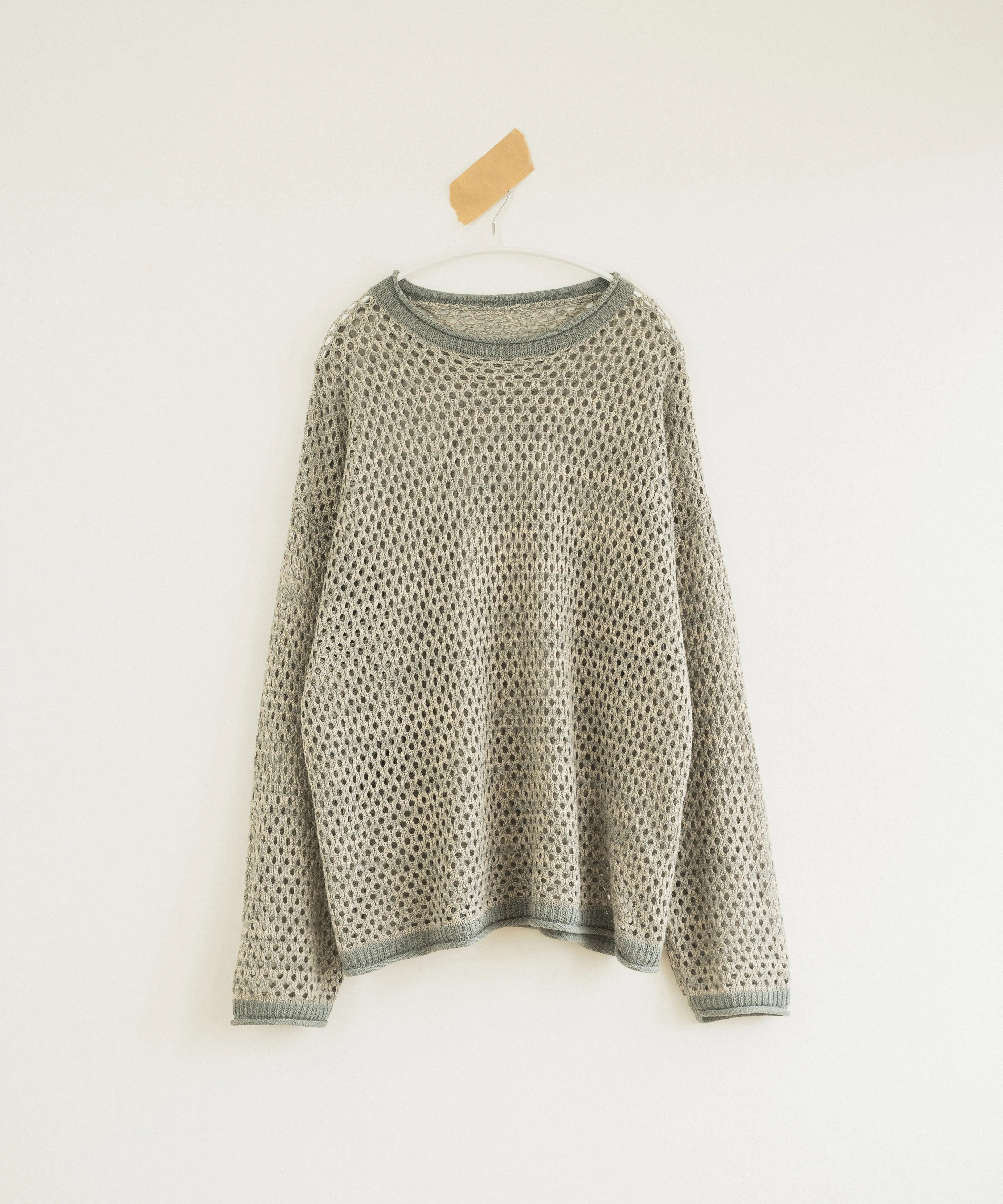 mech knit bicolor tops