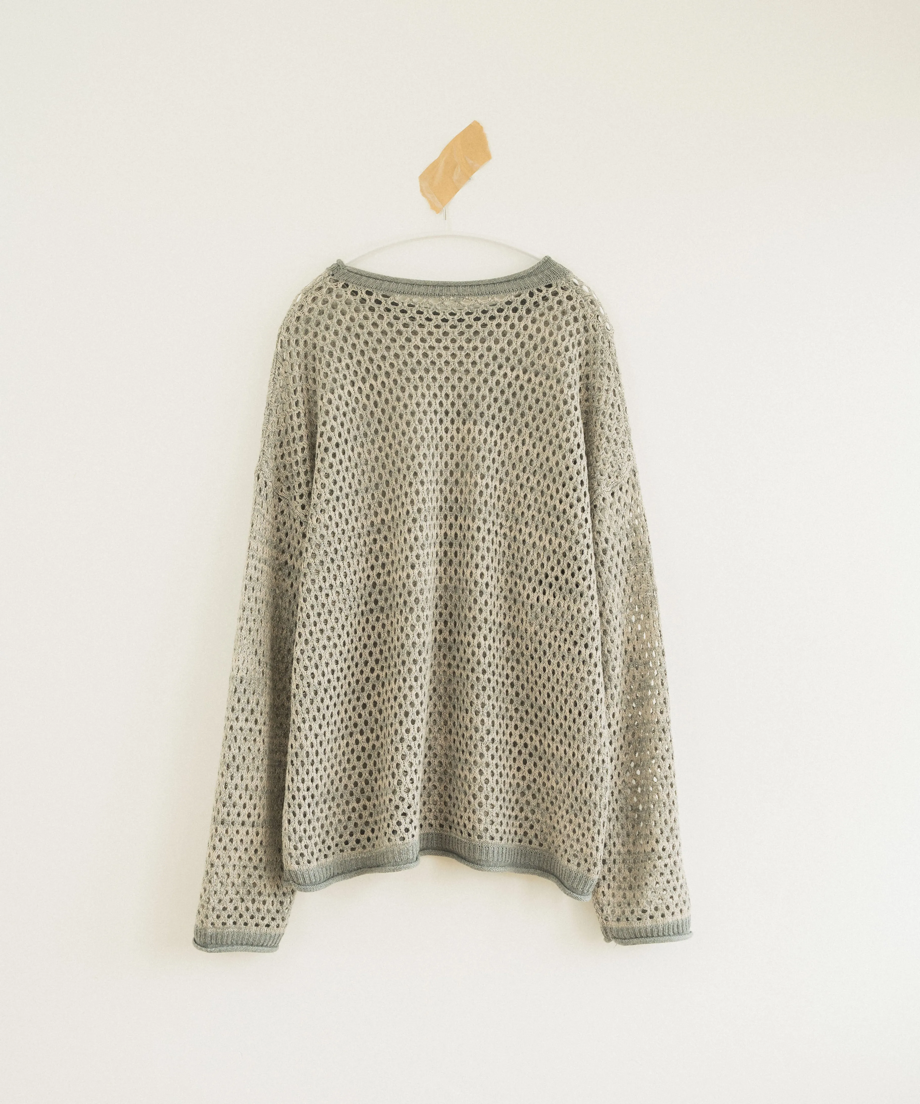 mech knit bicolor tops