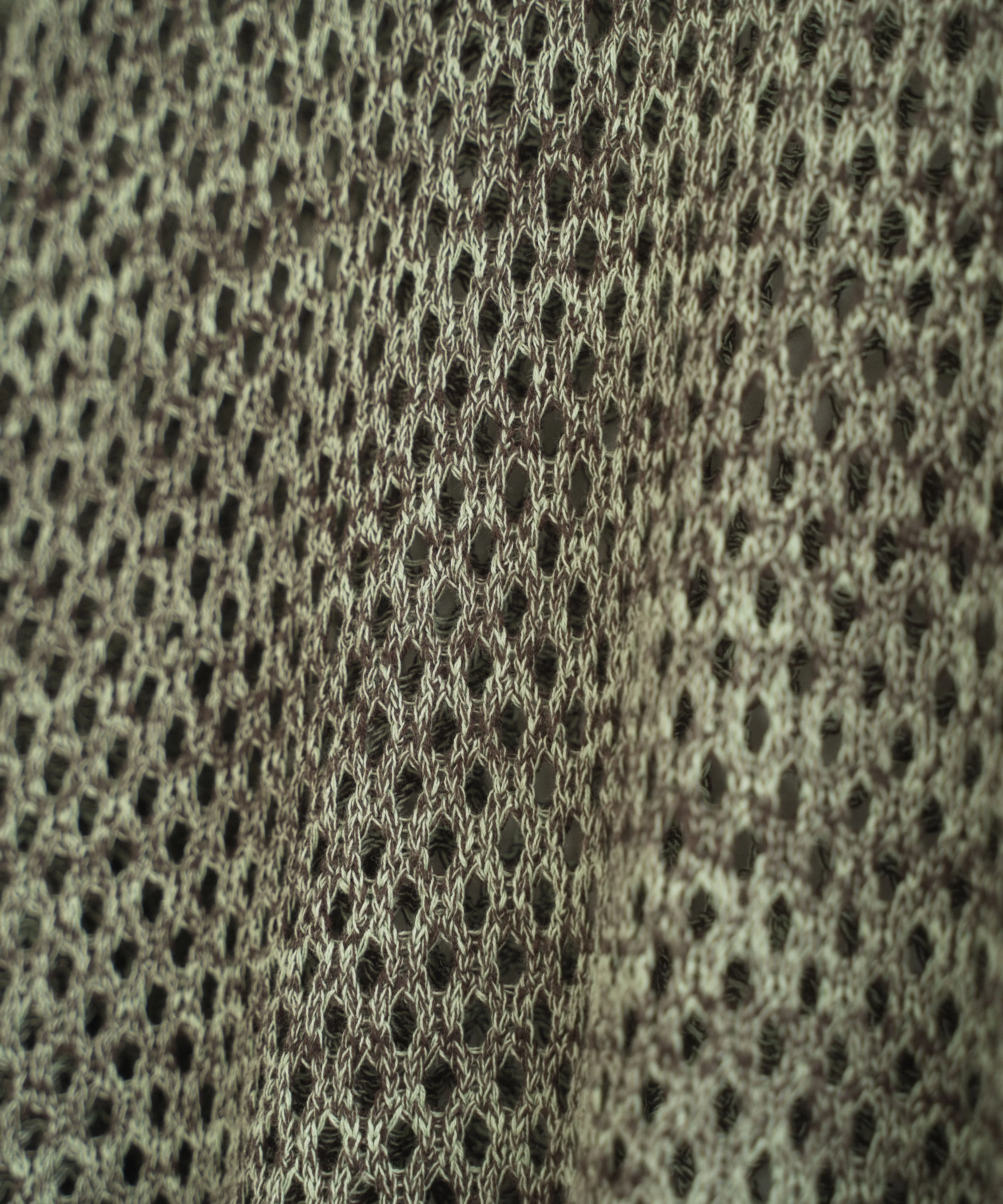 mech knit bicolor tops