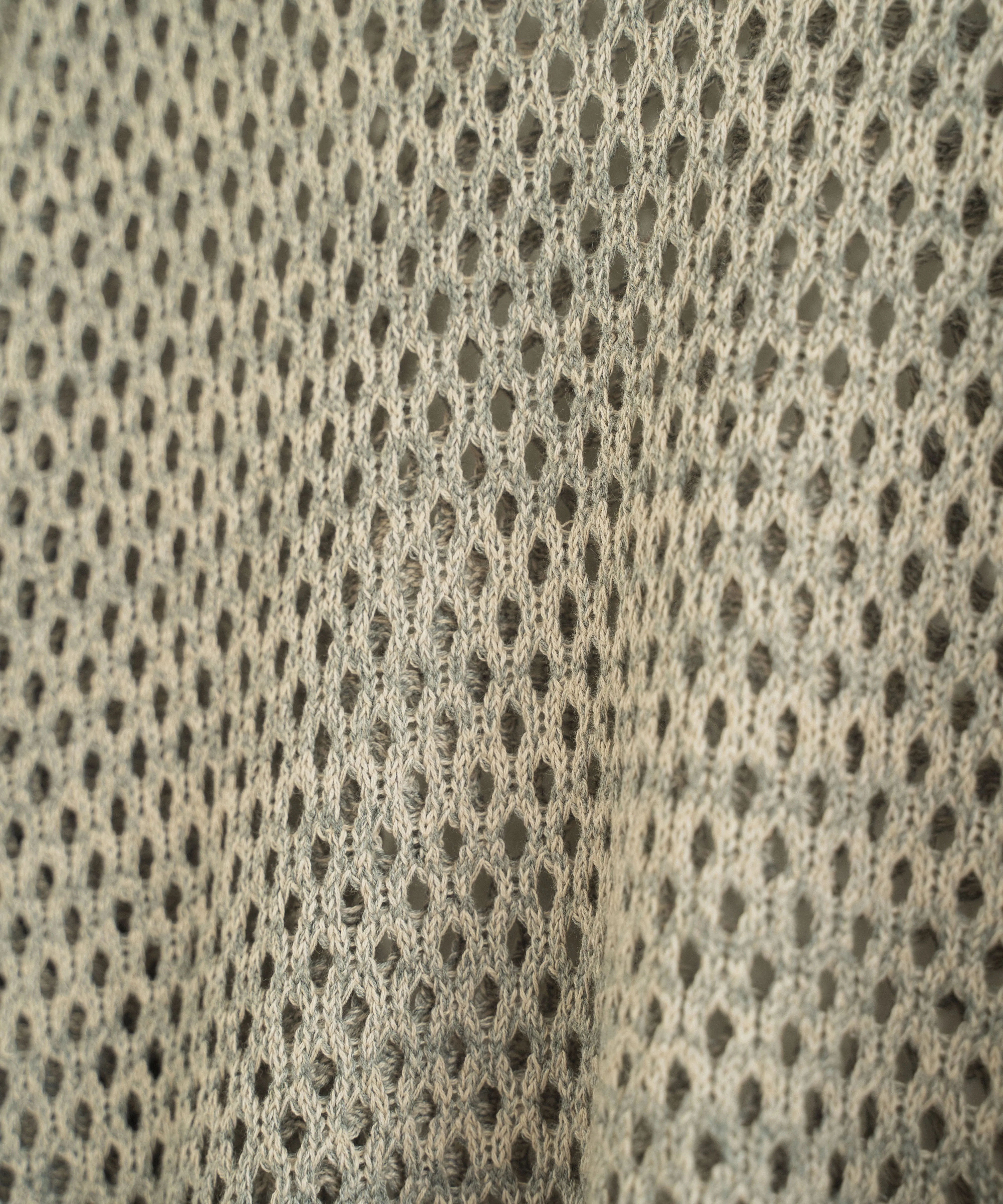 mech knit bicolor tops