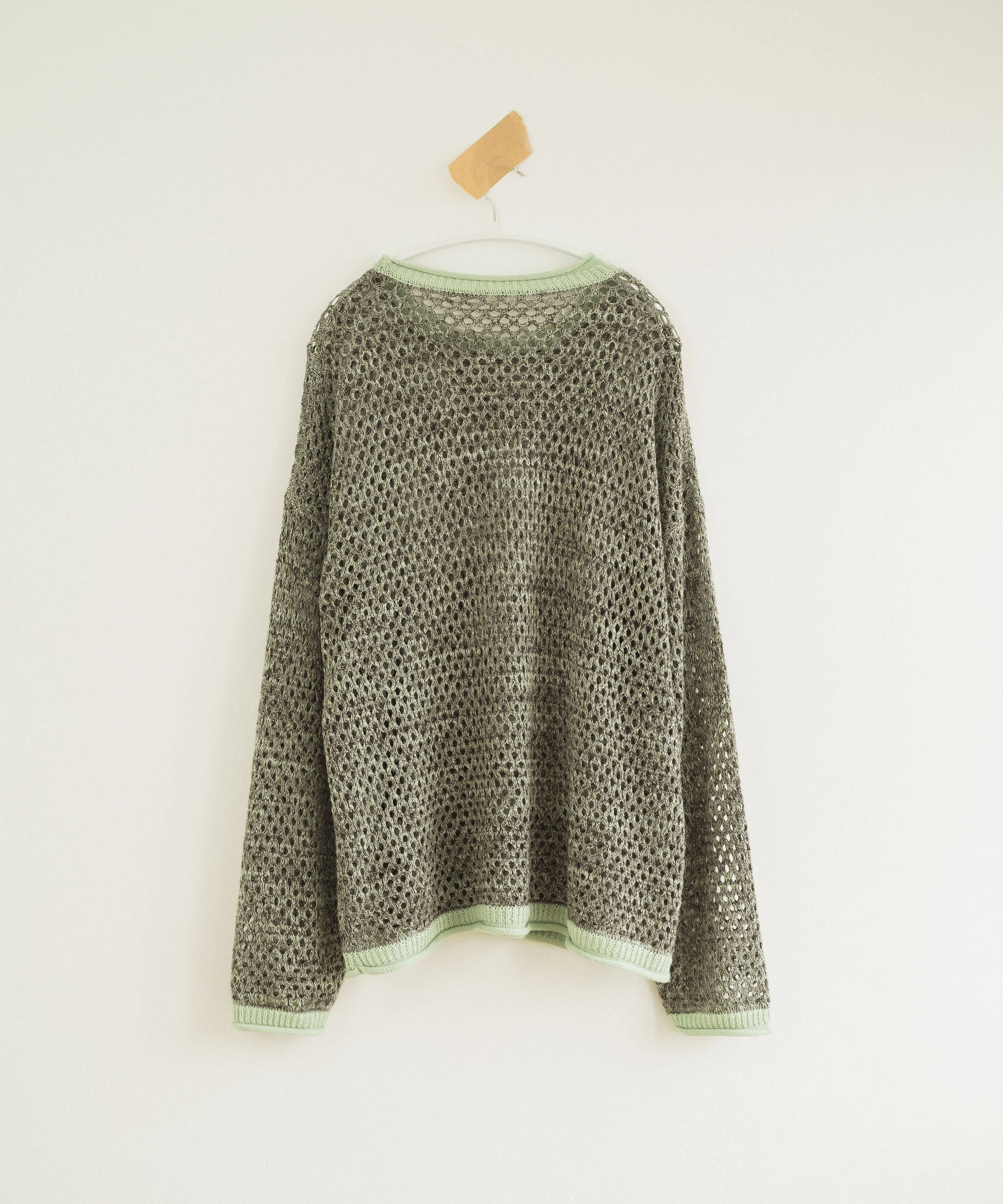 mech knit bicolor tops