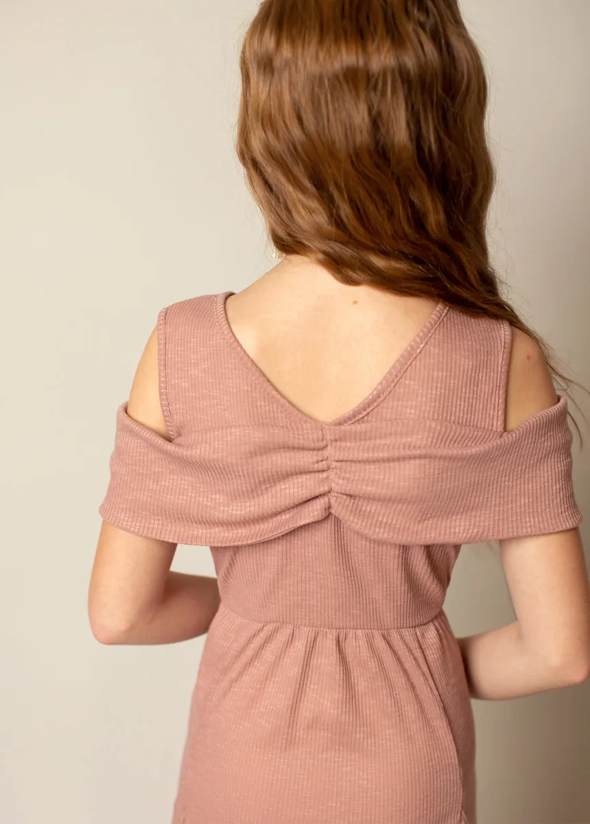Medora Dress in Nude Pink