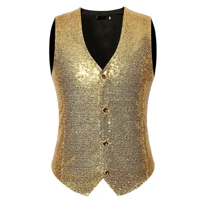 Men New Gold Silver Sequin Shiny Blazers Suit Jacket Men Fashion Night Club DJ Stage performances Wedding party Jacket
