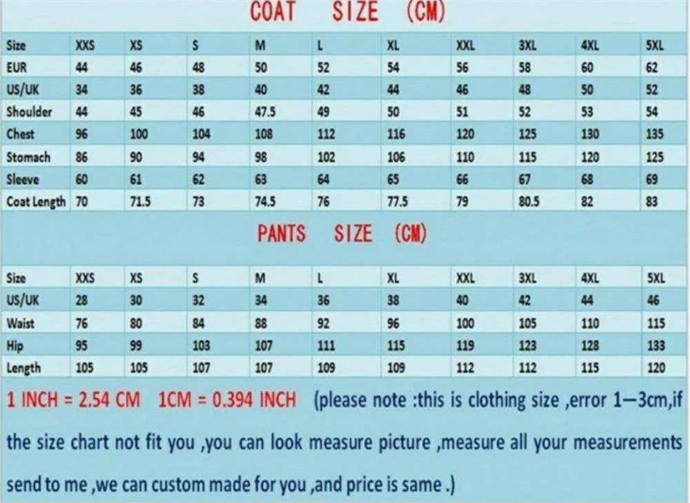 Men's Custom-Made Suit Tuxedos Wedding Suits 2 Pieces Blazers Suits