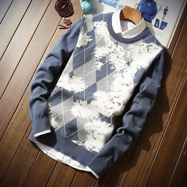 Men's Pattern Wool Sweater