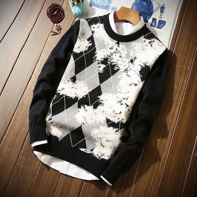 Men's Pattern Wool Sweater