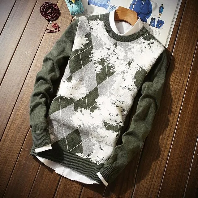 Men's Pattern Wool Sweater