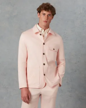 Mens Pink Linen Jacket
