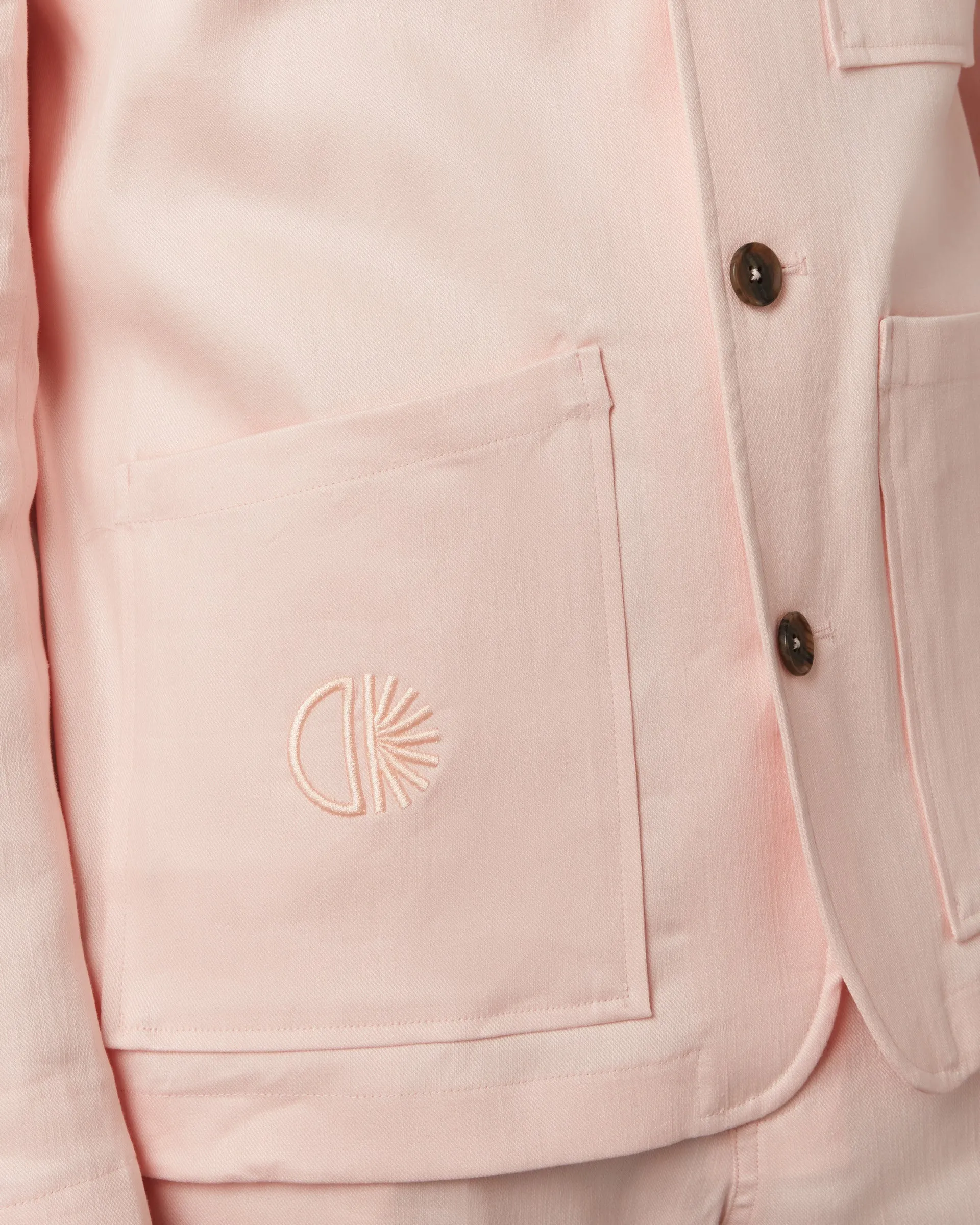 Mens Pink Linen Jacket