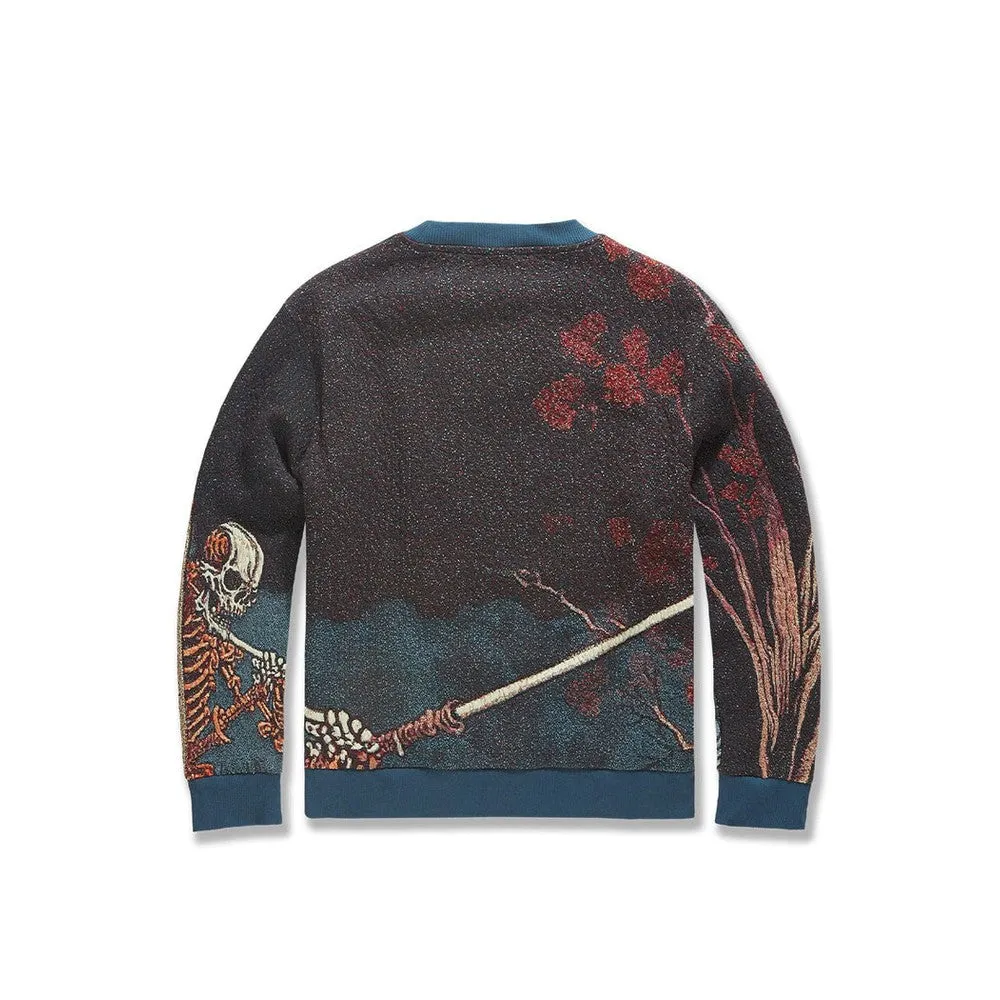 Men's Silk Road Crewneck Sweater, Skulletal