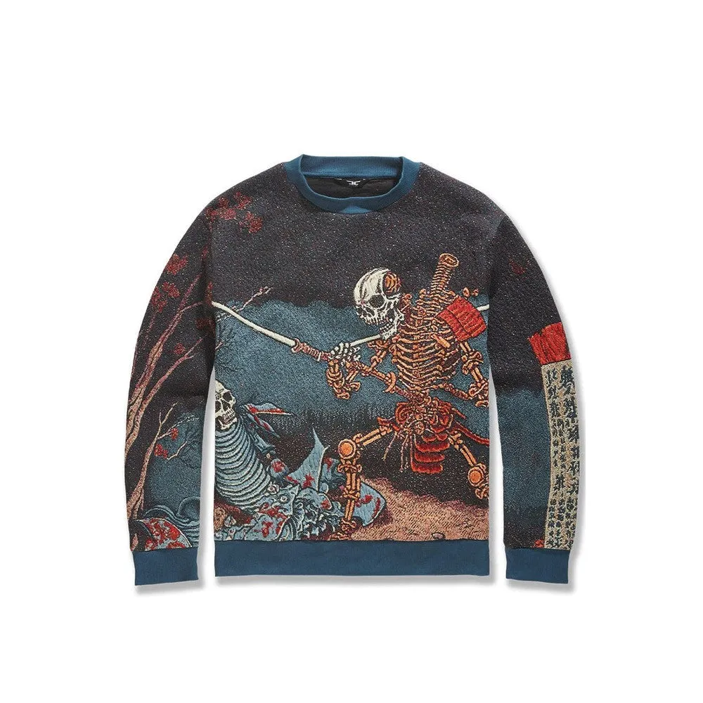 Men's Silk Road Crewneck Sweater, Skulletal
