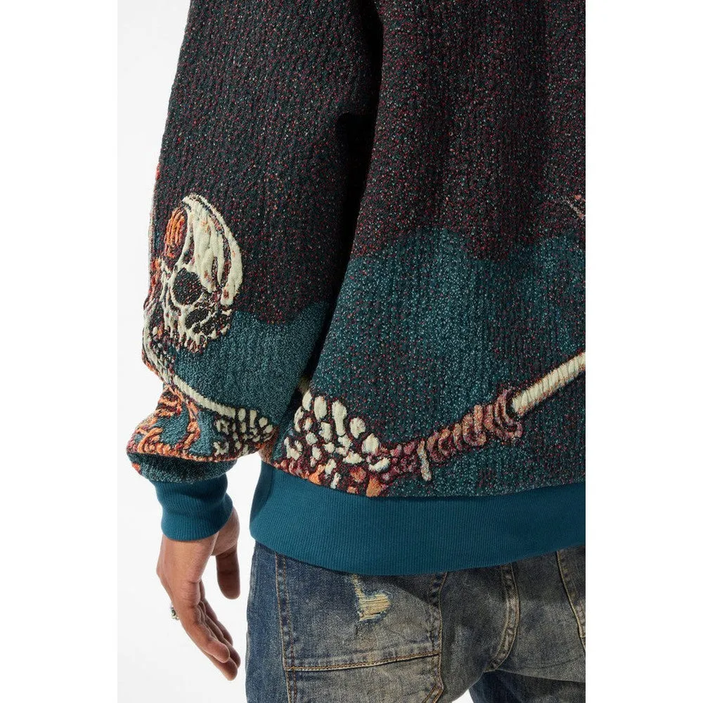 Men's Silk Road Crewneck Sweater, Skulletal