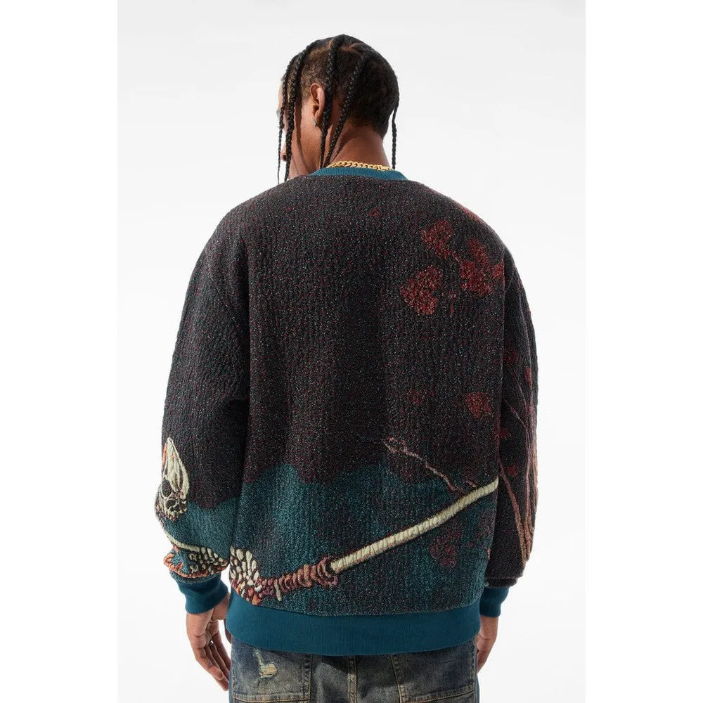 Men's Silk Road Crewneck Sweater, Skulletal
