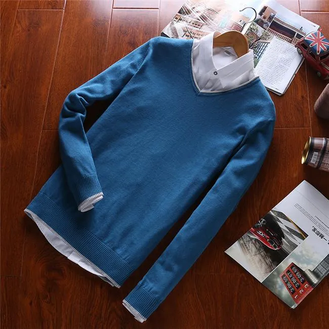 Men's V Neck Sweater