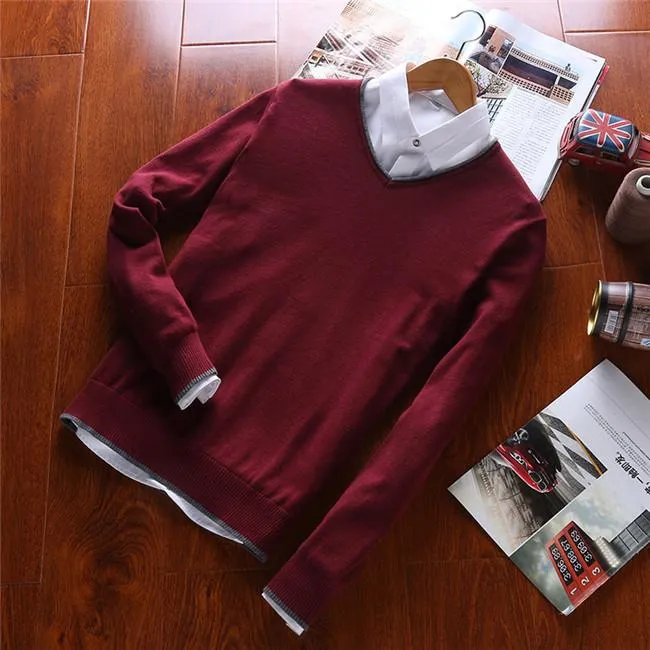 Men's V Neck Sweater