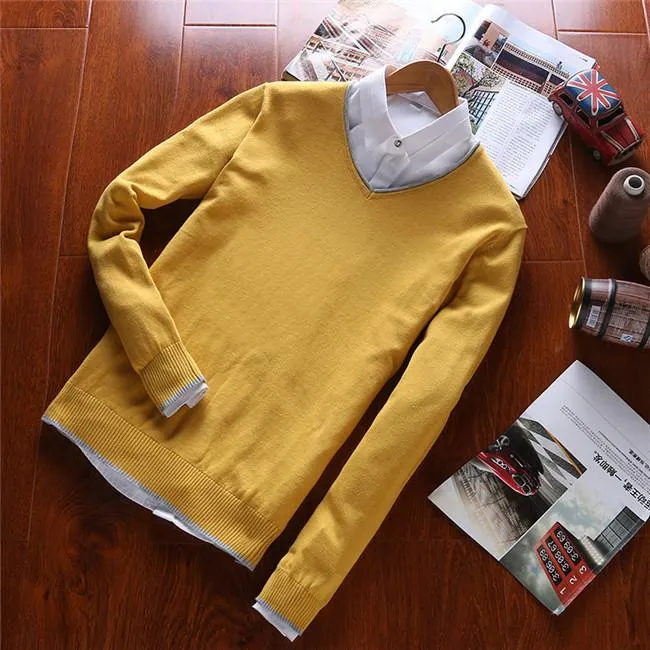 Men's V Neck Sweater
