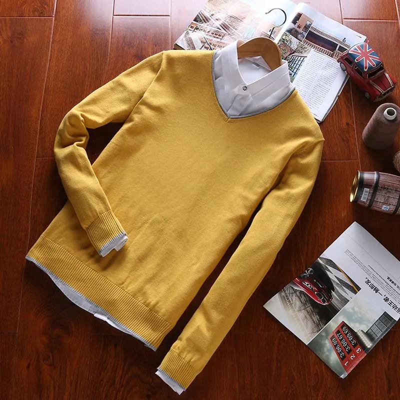 Men's V Neck Sweater