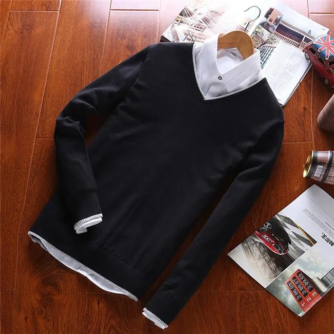 Men's V Neck Sweater