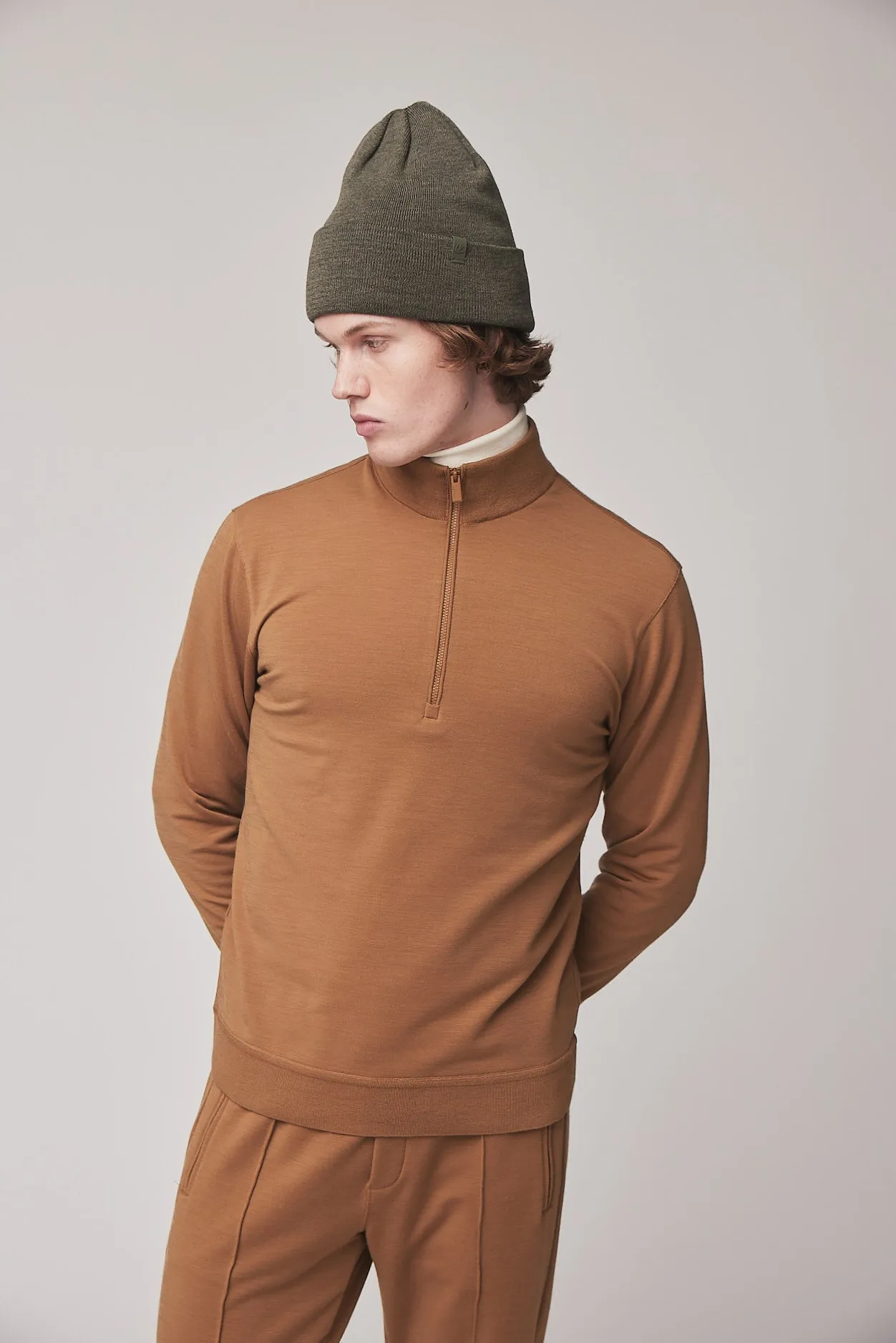 Merino 1/2 Zip Sweatshirt