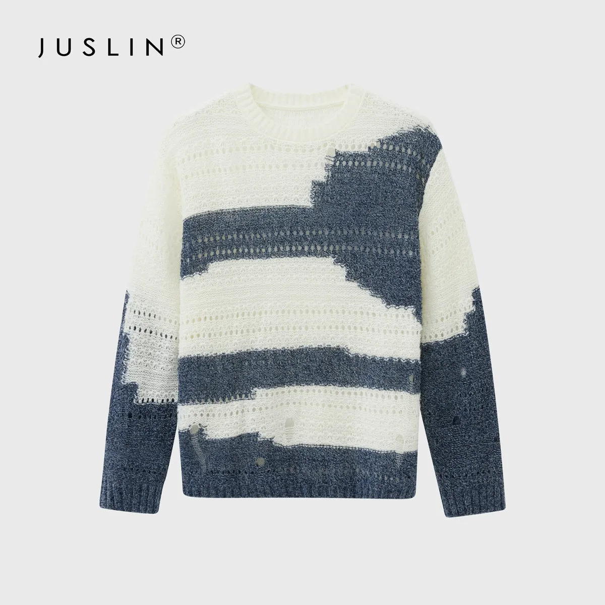 Merino Wool Blend Striped Sweater