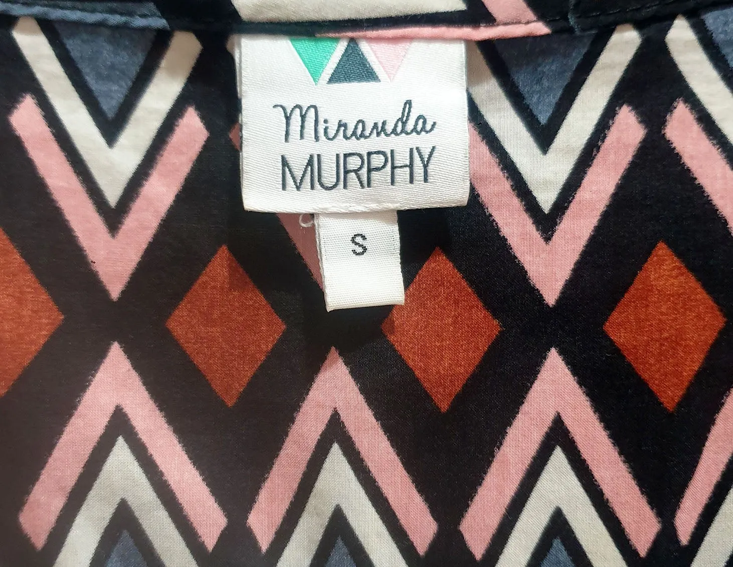 Miranda Murphy unique print top size Small