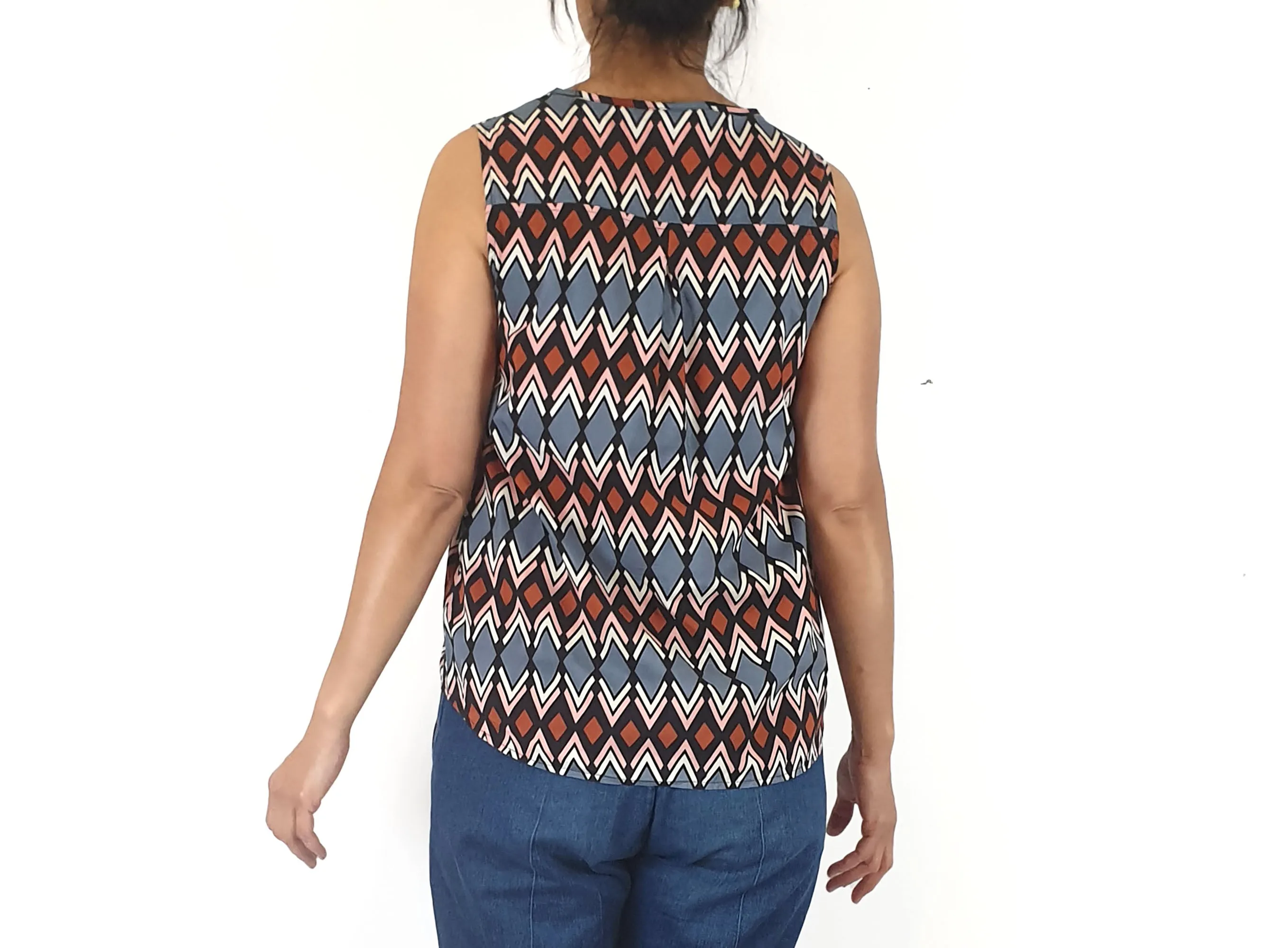 Miranda Murphy unique print top size Small