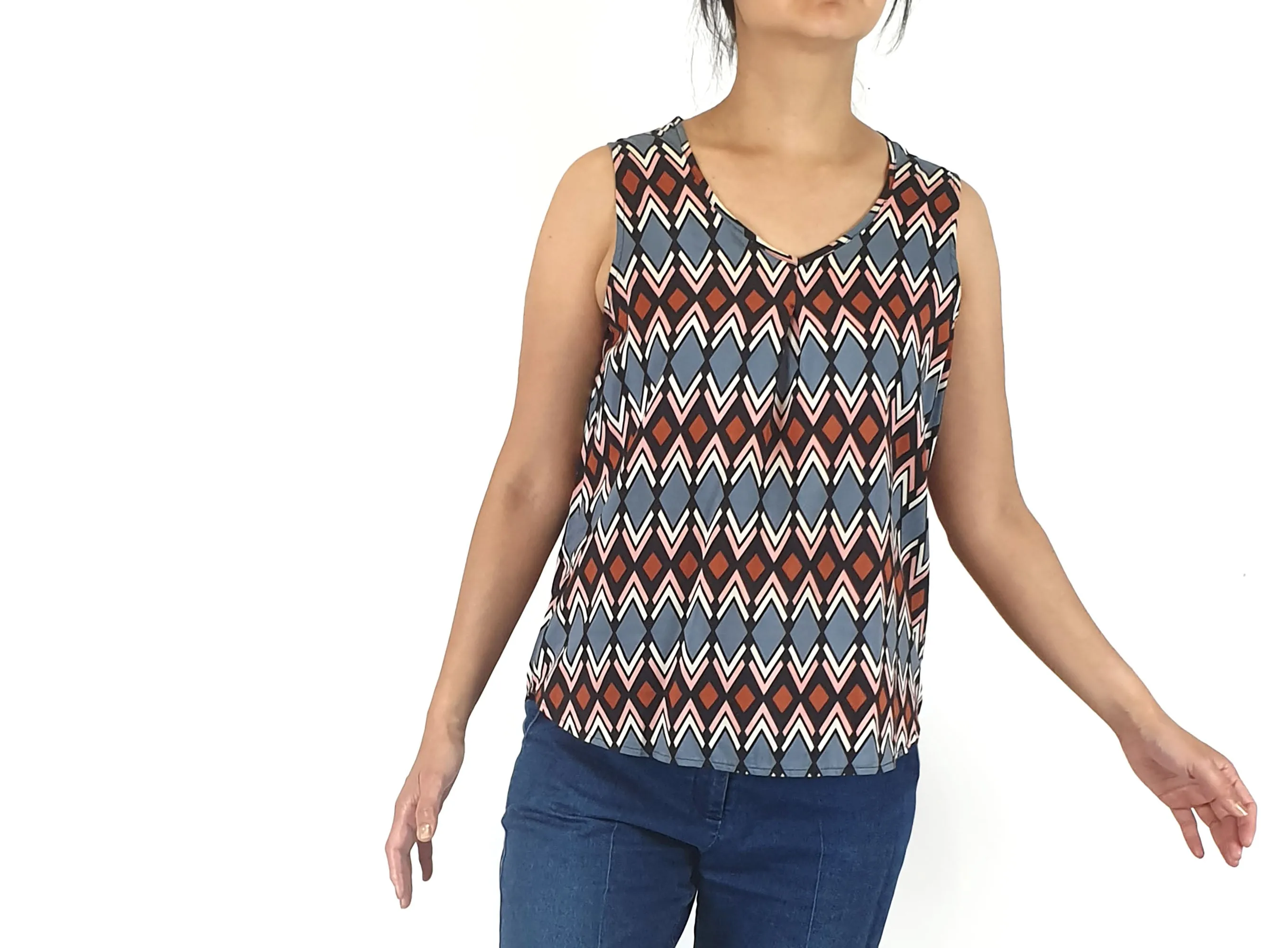 Miranda Murphy unique print top size Small