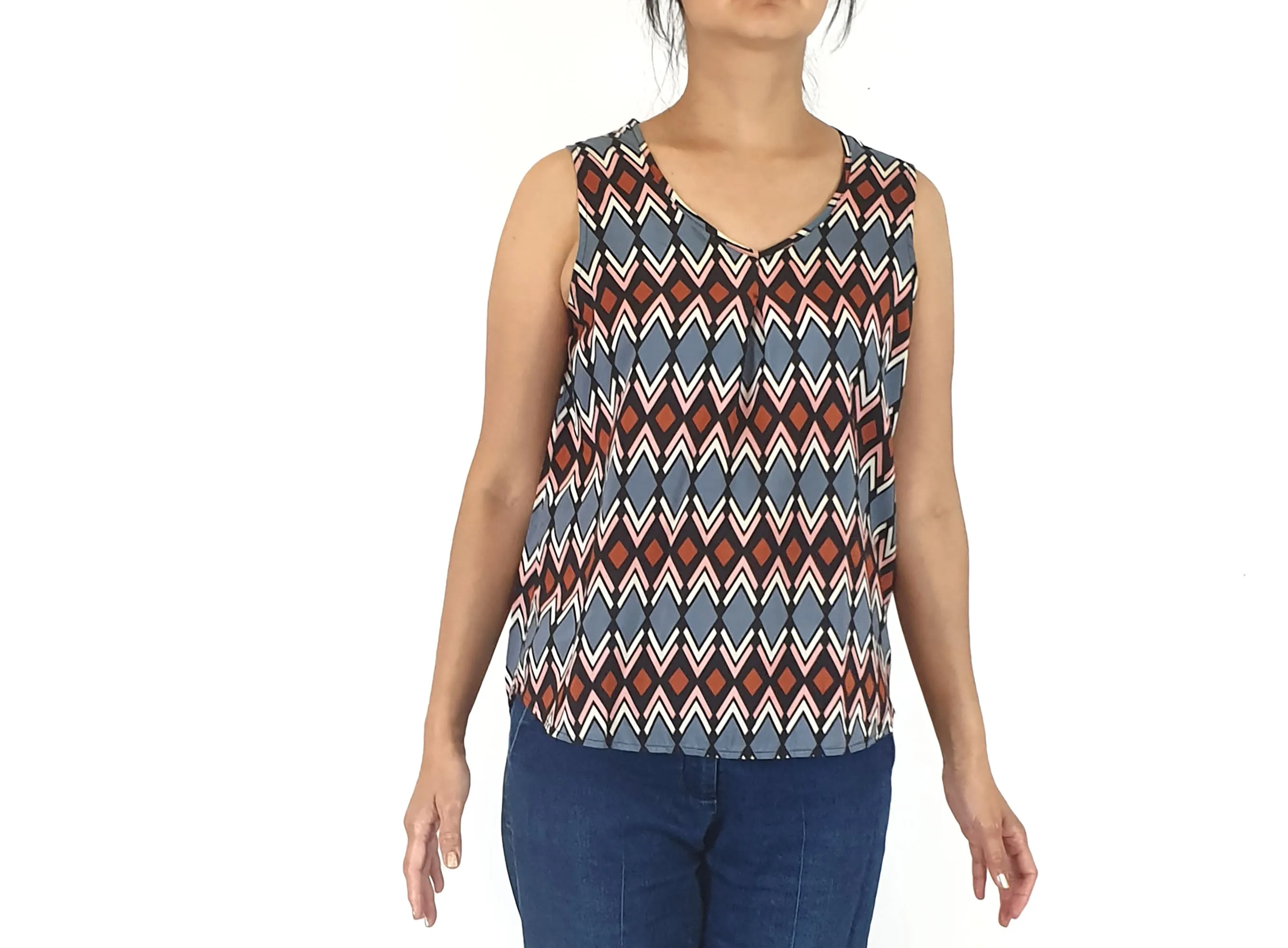 Miranda Murphy unique print top size Small