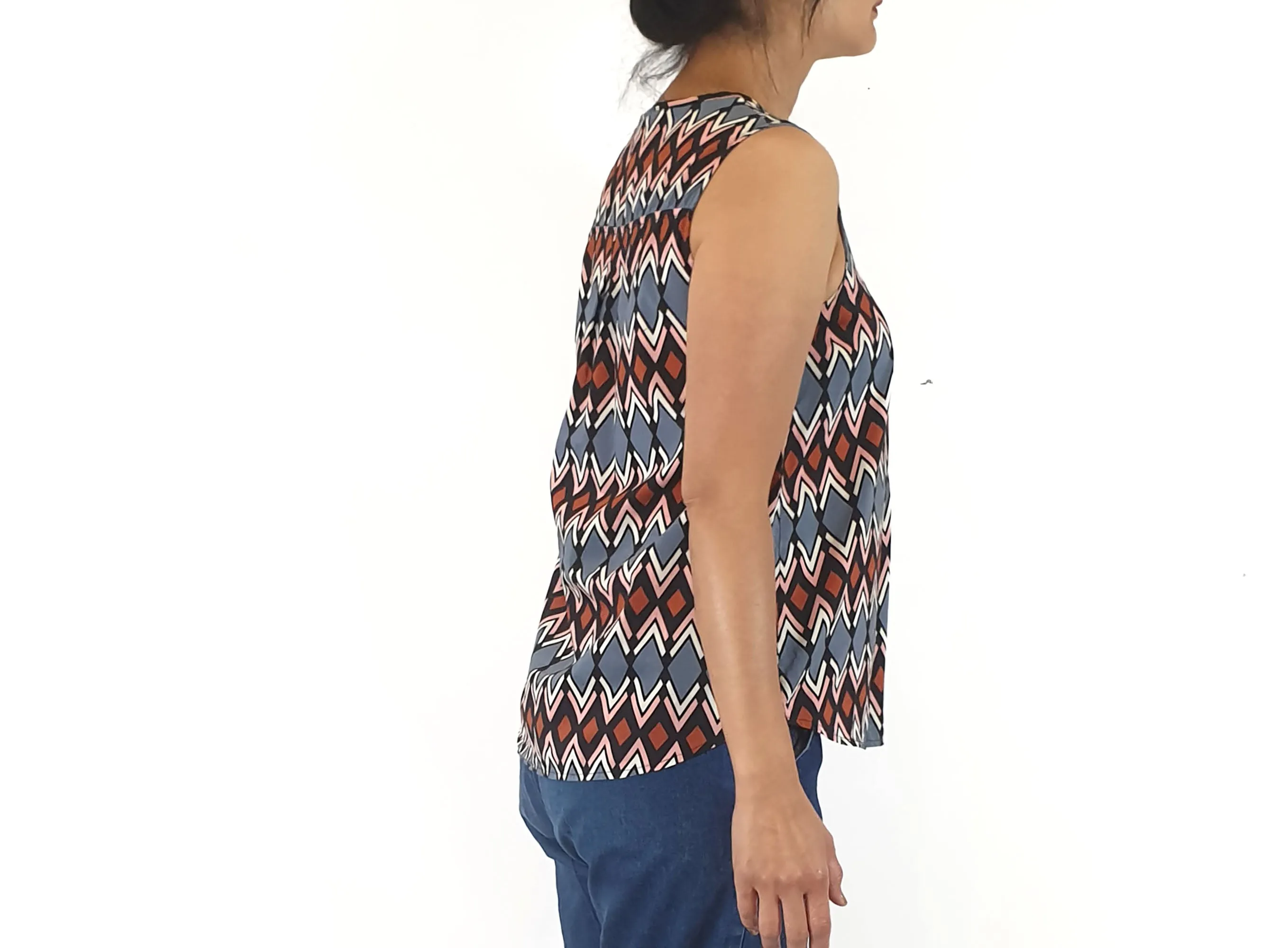 Miranda Murphy unique print top size Small