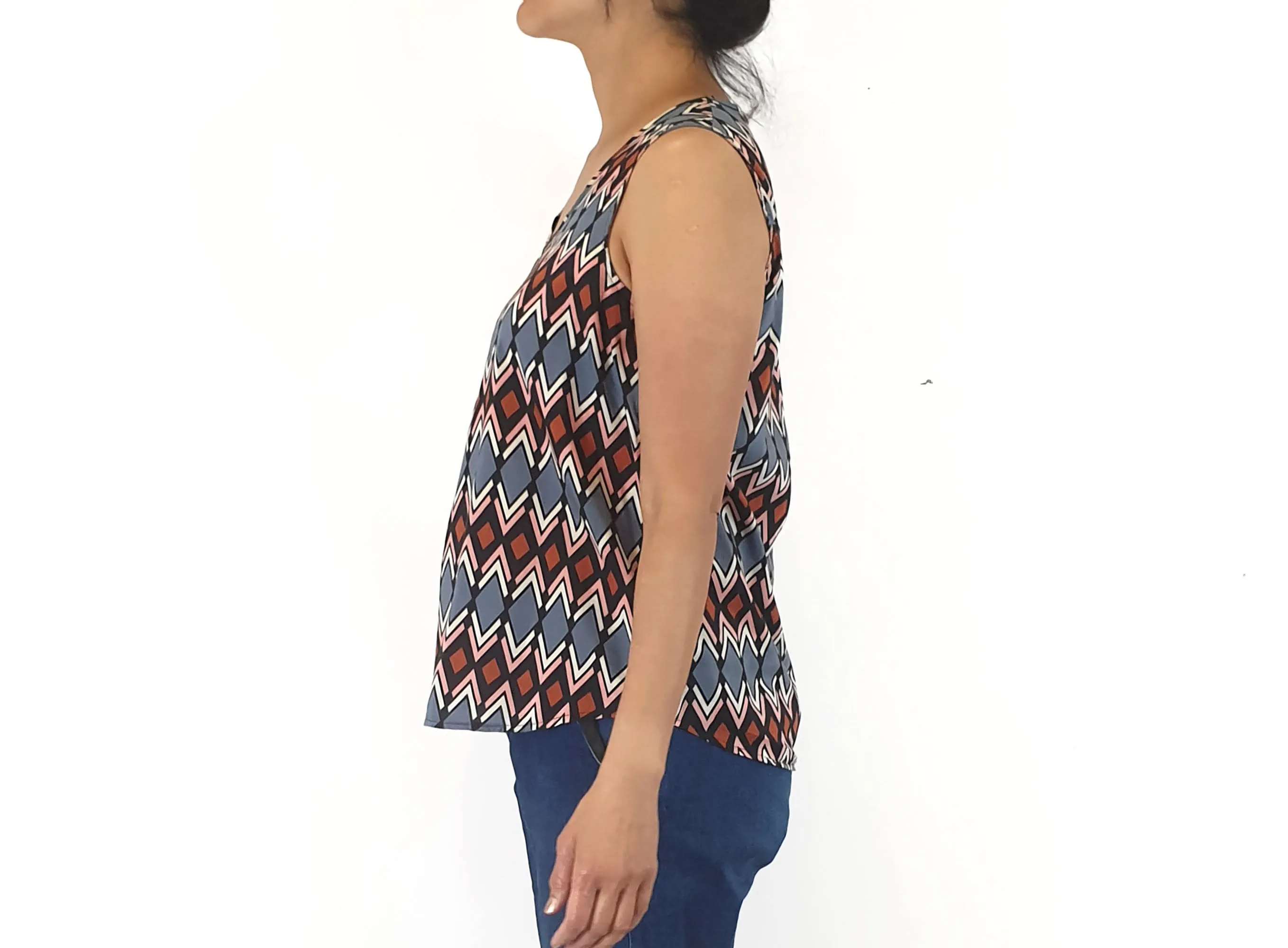 Miranda Murphy unique print top size Small
