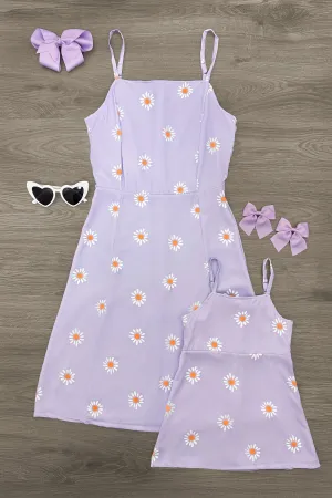 Mom & Me - Lavender Daisy Tank Dress