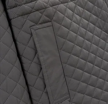 Monochrome Windproof Easy-to-Clean Hooded Puffer Jacket