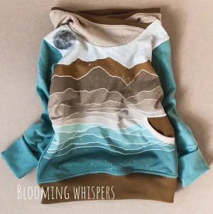 Moonscape Mountains Hoodie
