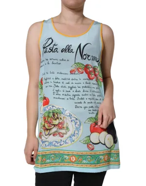 Multicolor Pasta Alla Norma Print Tank Top