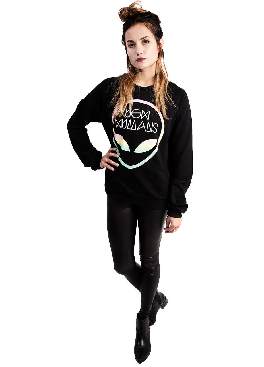 MYVL Ugh Humans Raglan Crewneck
