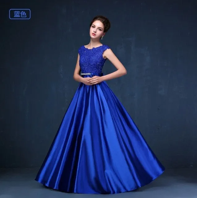 New Arrival Red Blue Pink Purple Floor  Party  Dress